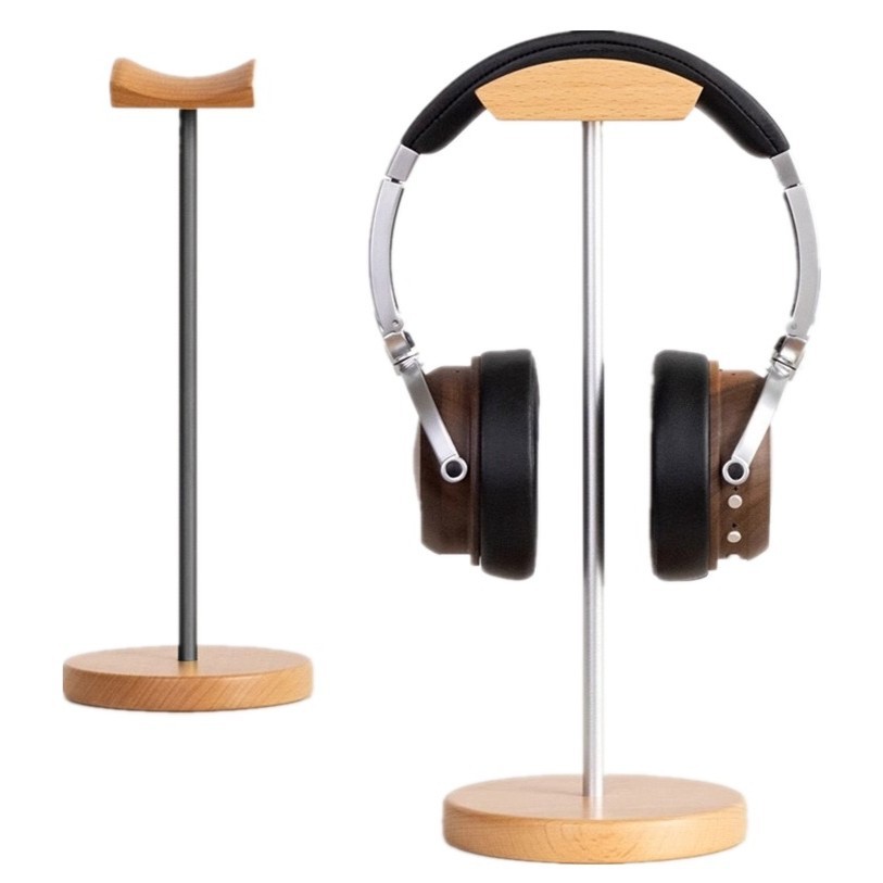 Gaming Accessories Setup - Подставка для наушников из черного ореха