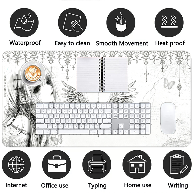 Кожаный коврик для мыши, черно – обзор и цена Gaming Accessories Setup